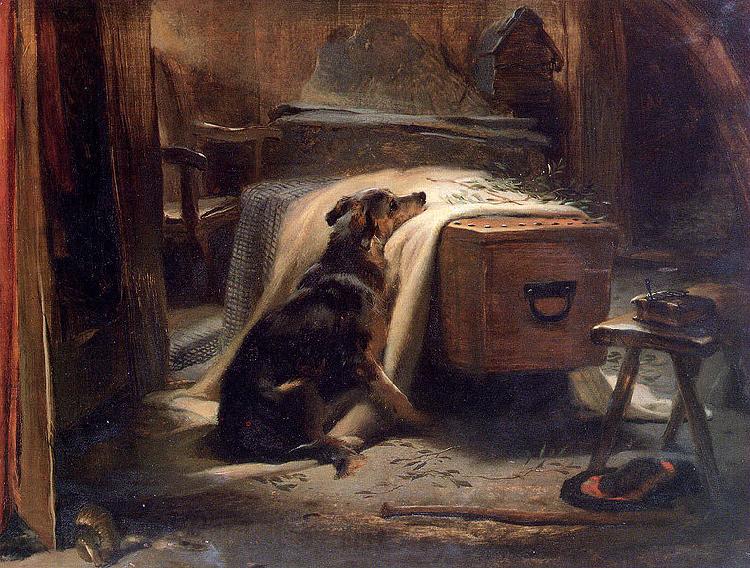 Landseer, Edwin Henry The Old Shepherd's Chief Mourner France oil painting art